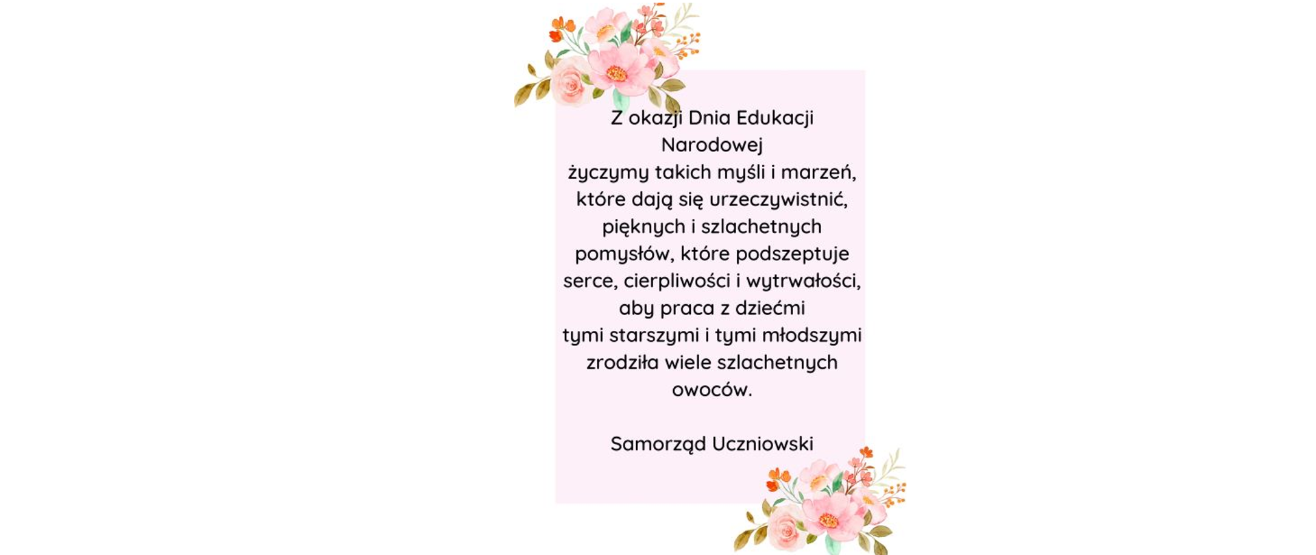 życzenia z okazji dnia Edukacji Narodowej 