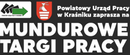Plakat promujący mundurowe targi pracy 