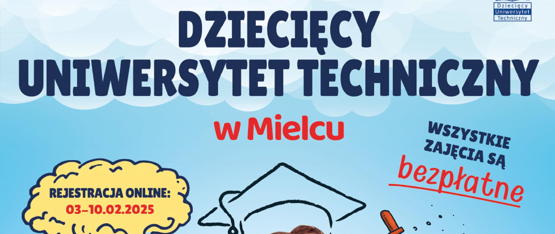 plakat, na środku dziewczynka wspiera głowę , opiera ramię na stosie książek