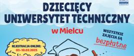 plakat, na środku dziewczynka wspiera głowę , opiera ramię na stosie książek